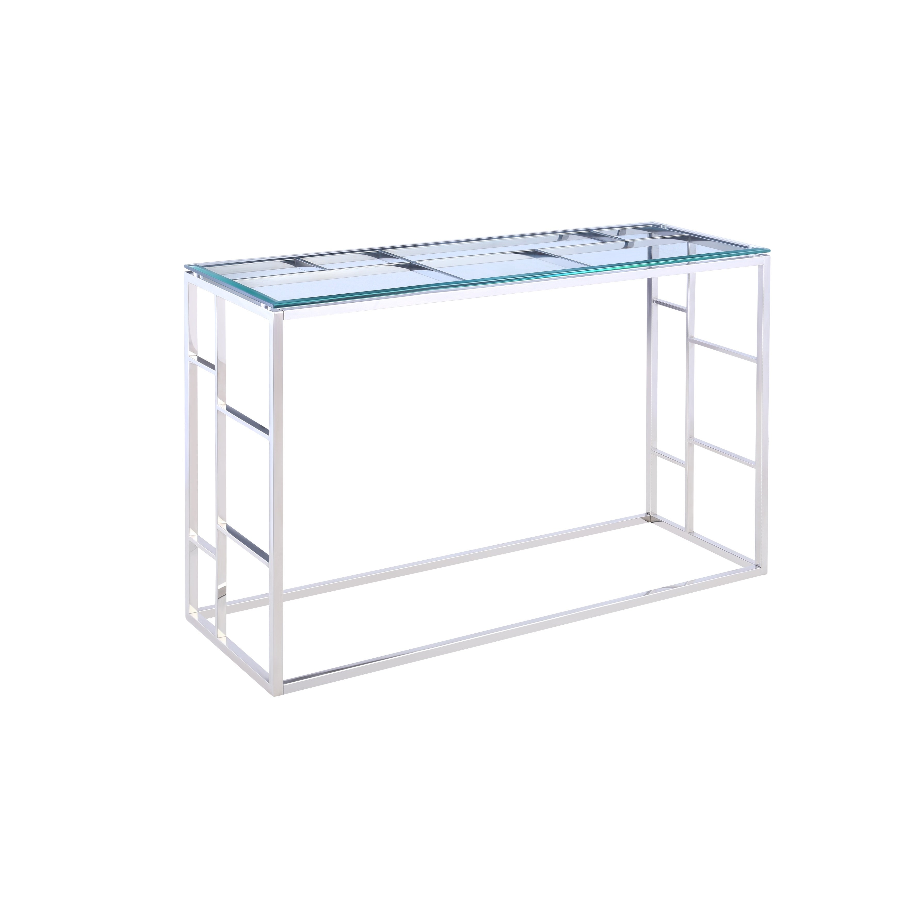 Somette Glass Top with Ladder Style Frame