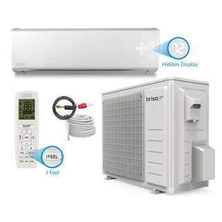 boreal Brisa 12 000 BTU 1 Ton Wi-Fi Inverter Driven Ductless Mini Split Air Conditioner with Heat Pump 208230- -Volt BRS12HPJ1IAK