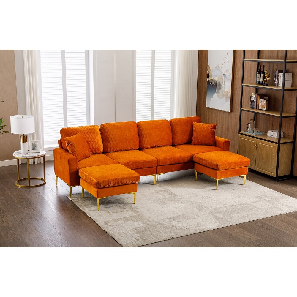 Velvet U Shape Sectional sofa