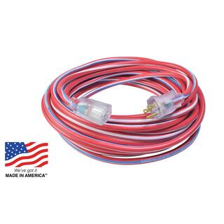 Southwire 75 ft. 123 SJTW Outdoor Heavy-Duty Extension Cord with Power Light Plug 65301USA01