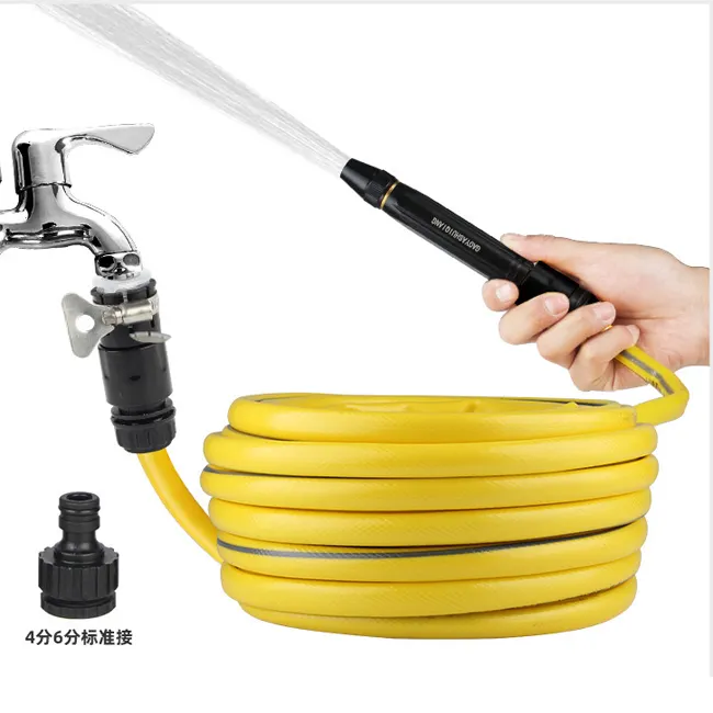 10m 30 M Reinforced Flexible Water Supply Wash Hose PVC Garden Water Hose Set Kit