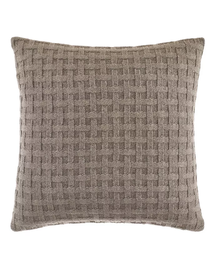 Nautica Saybrook Knit Yarn Dye Cotton Decorative Pillow， 16 x 16