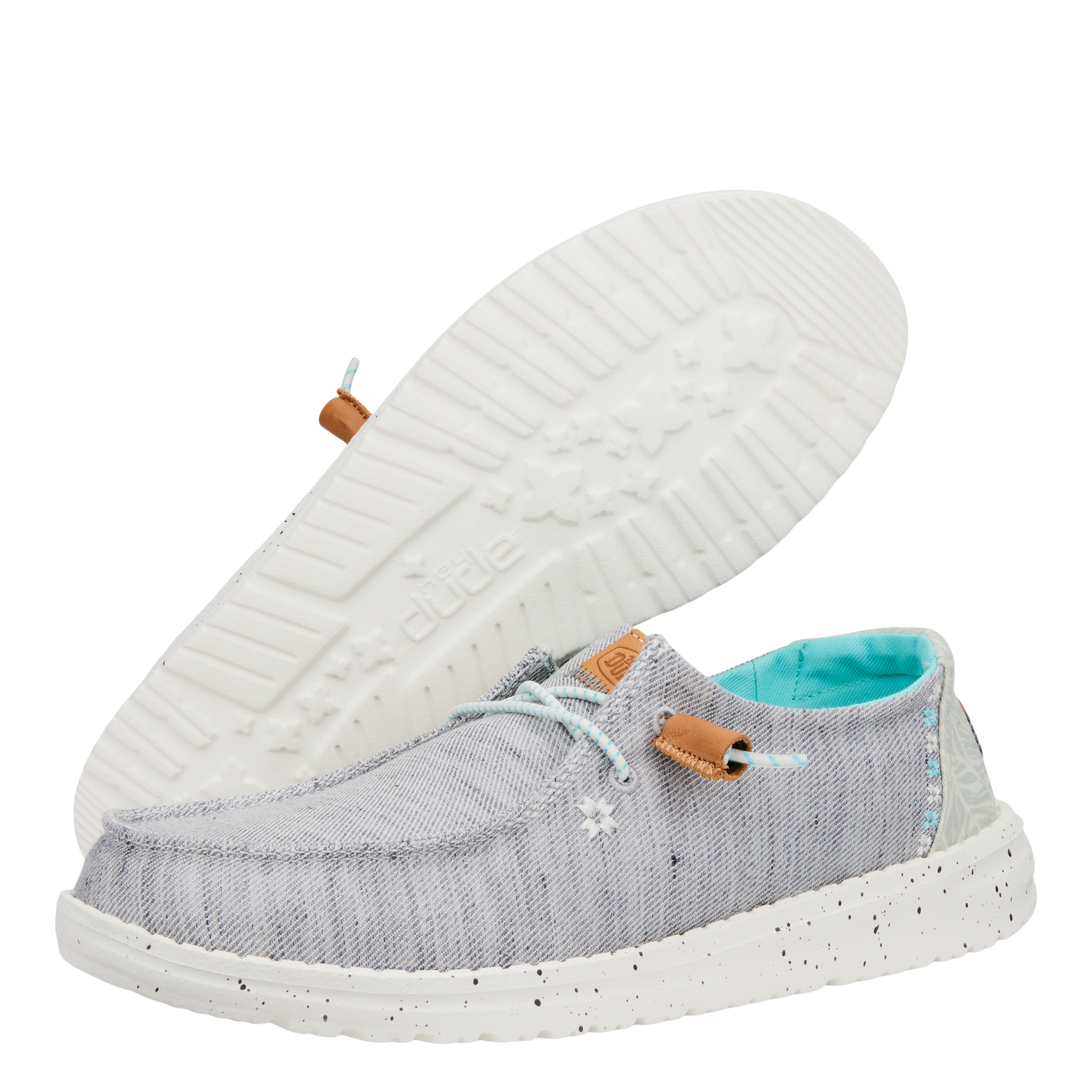 Wendy Heathered Slub Tropical - Grey