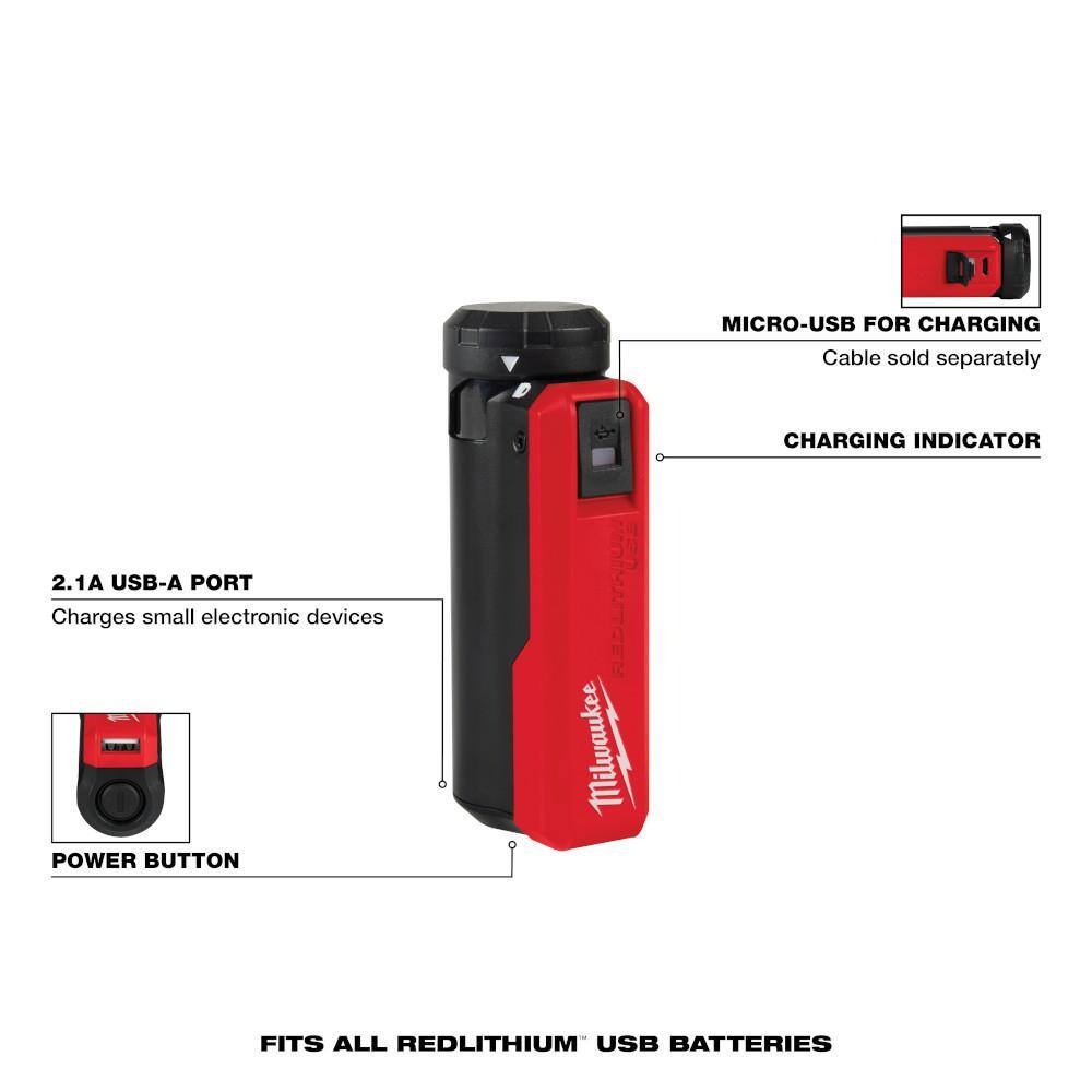 MW REDLITHIUM USB Charger and Portable Power Source Kit 48-59-2013