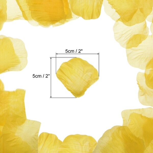 Silk Artificial Flower Petals，Faux Flowers 2 x 2 Inch Pack of 1000