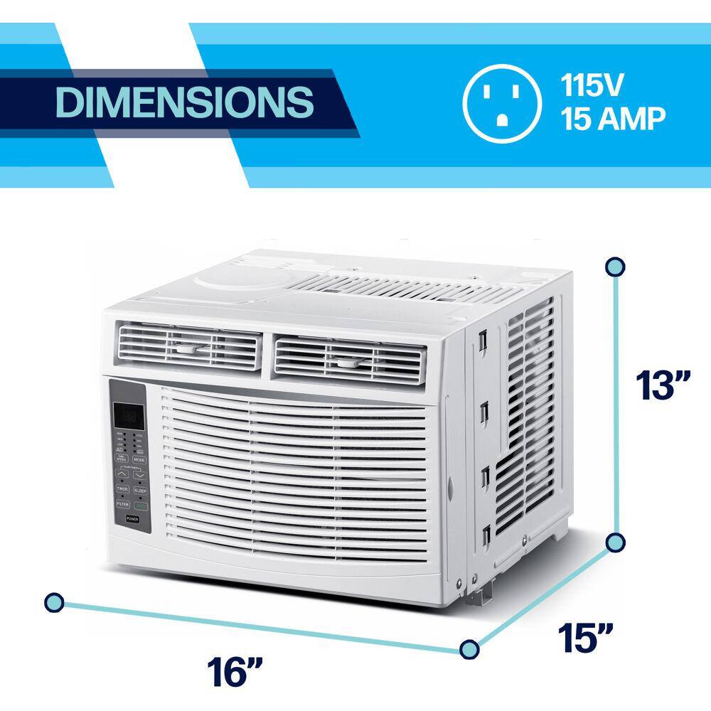 Arctic Wind 250 sq. ft. 6000 BTU Window Air Conditioner with Remote Control in White 1AW6000DA 115-Volt 1AW6000DA