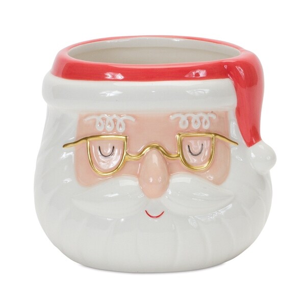 Ceramic Santa Planter (Set of 2)