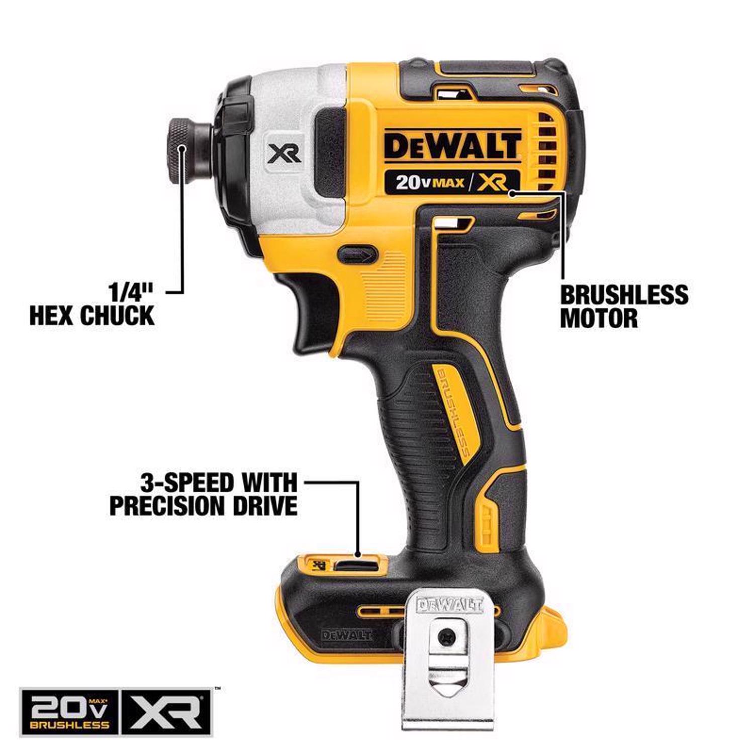 DW 20V MAX Cordless Brushless 2 Tool Compact Drill and Impact Driver Kit