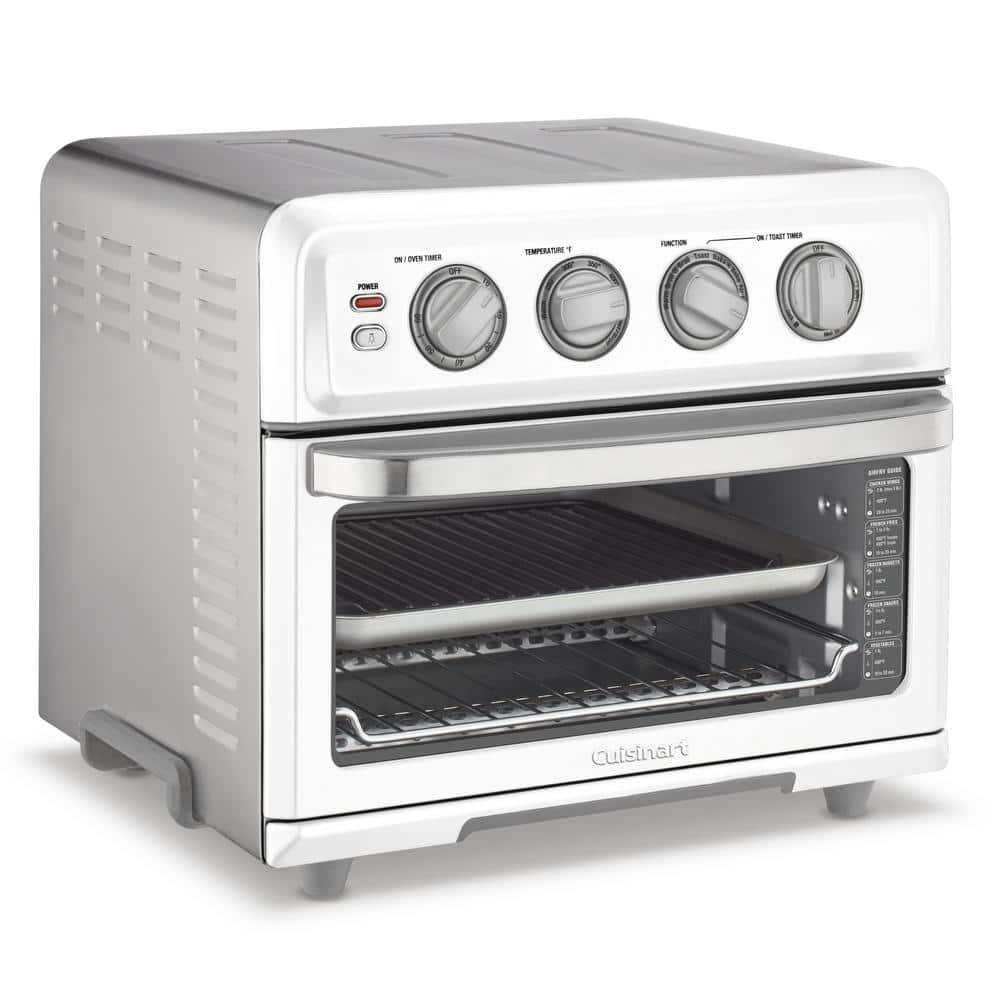 Cuisinart 1800-Watt 6-Slice White Toaster Oven and Air Fryer with Grill TOA-70W