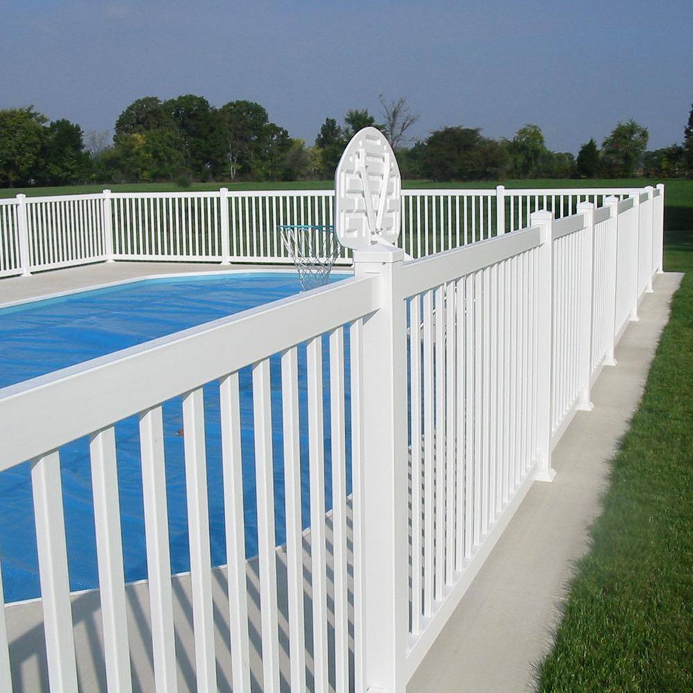 Weatherables Neptune 4 ft. H x 6 ft. W White Vinyl Pool Fence Panel PWPO-1.5-4x6