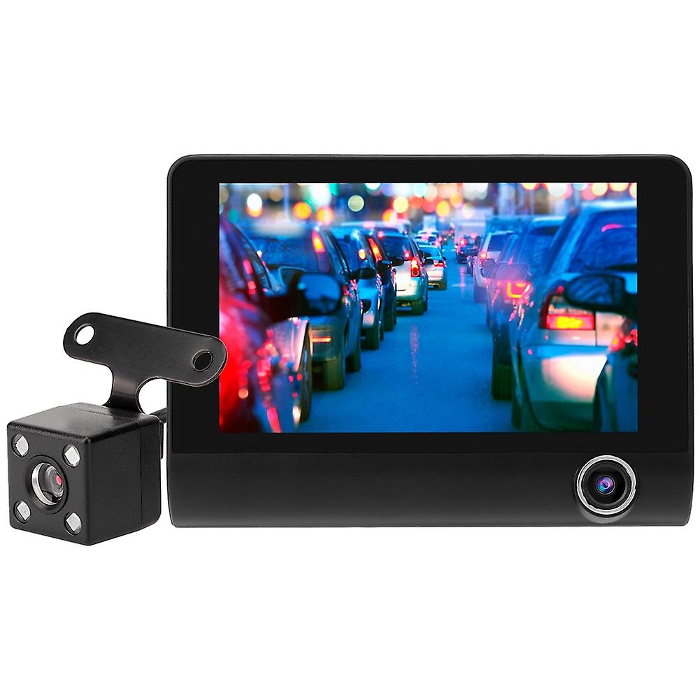 4inch HD 1080P Car DVR Dash Cam Camera Recorder Three Lens Camcorder Reversing Video Camera