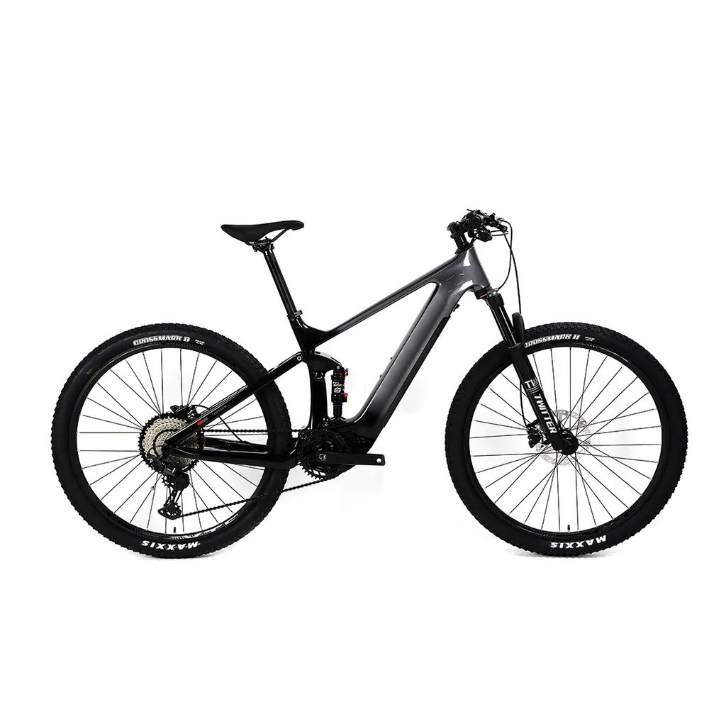 GALAXY electric mountain bike full suspension central  motor carbon fibre electric mountain bike electric cycle mountain bike