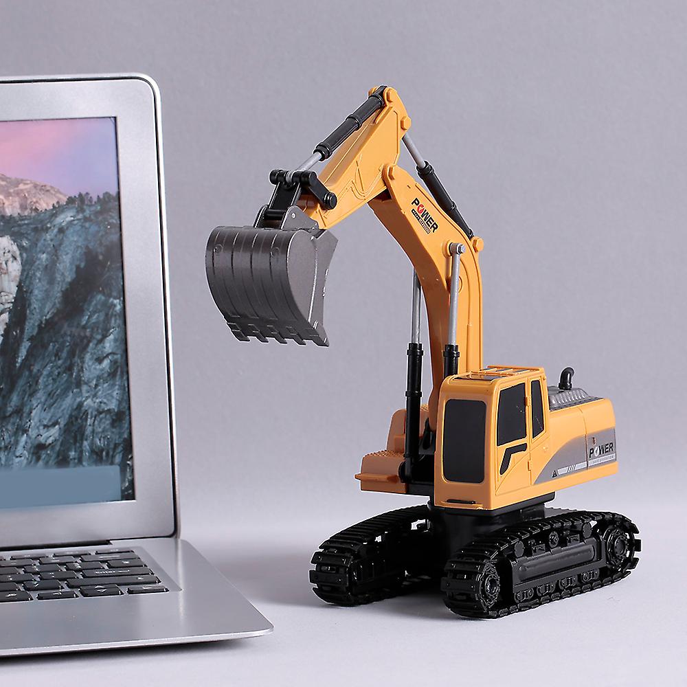 1/24 Rc Excavator Rc Car Construction Tractor Metal Shovel Kids Toy With Lights and Sounds