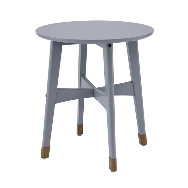 SEI Furniture Morgenstern Round Midcentury Modern Side Table