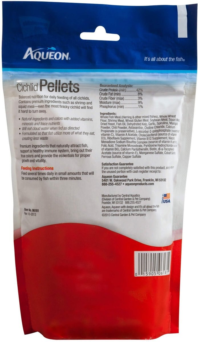 Aqueon Mini Cichlid Pellet Fish Food