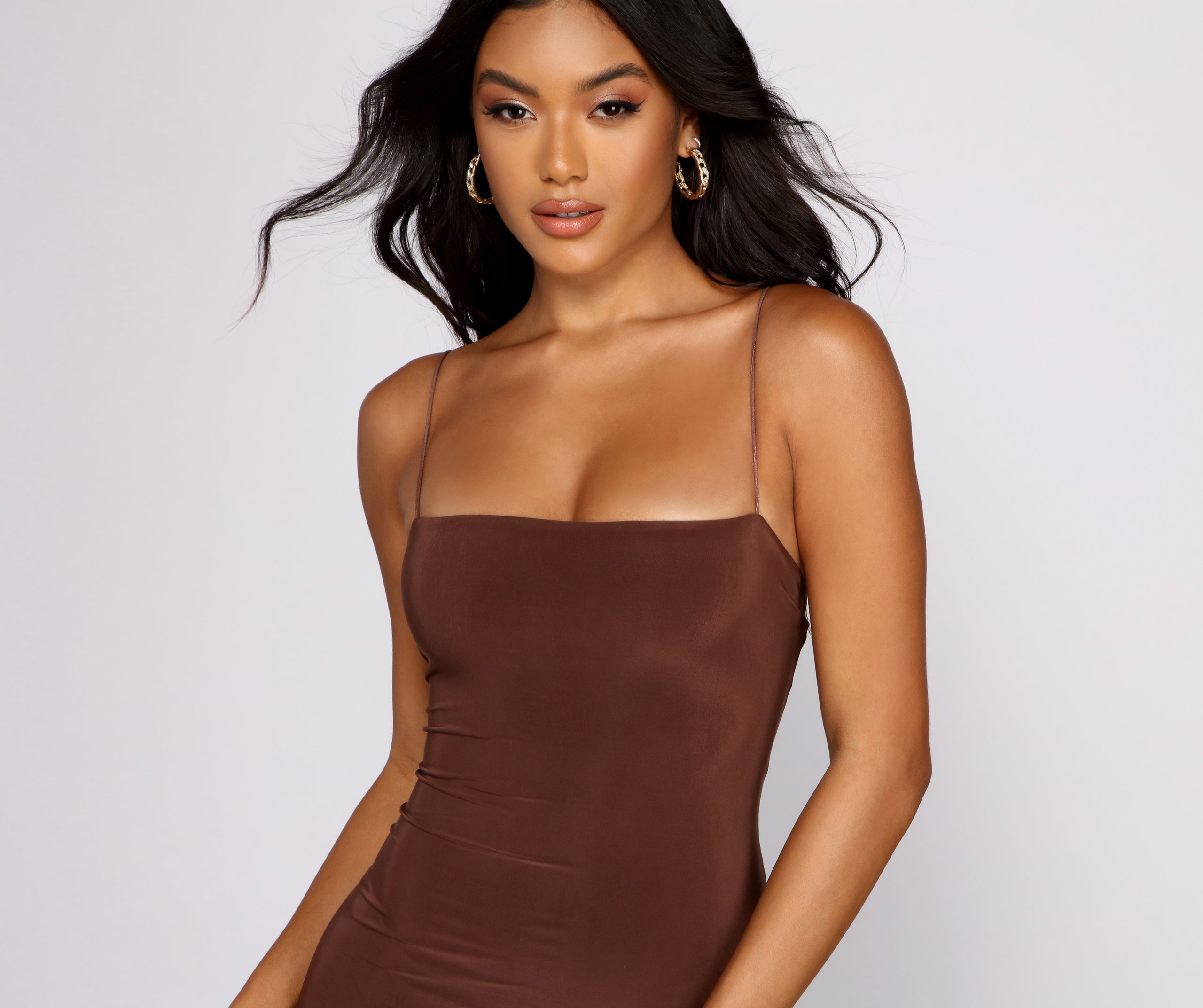 Best Life Square Neck Mini Dress