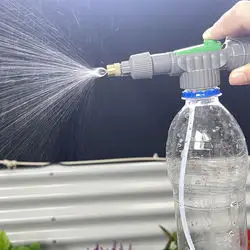 Manual High Pressure Air Pump Sprayer Adjustable Drink Bottle Spray Head Nozzle Garden Watering Tool Sprayer