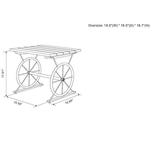 Carbon Loft Dietrich Urban 19-inch Wheel Side Table