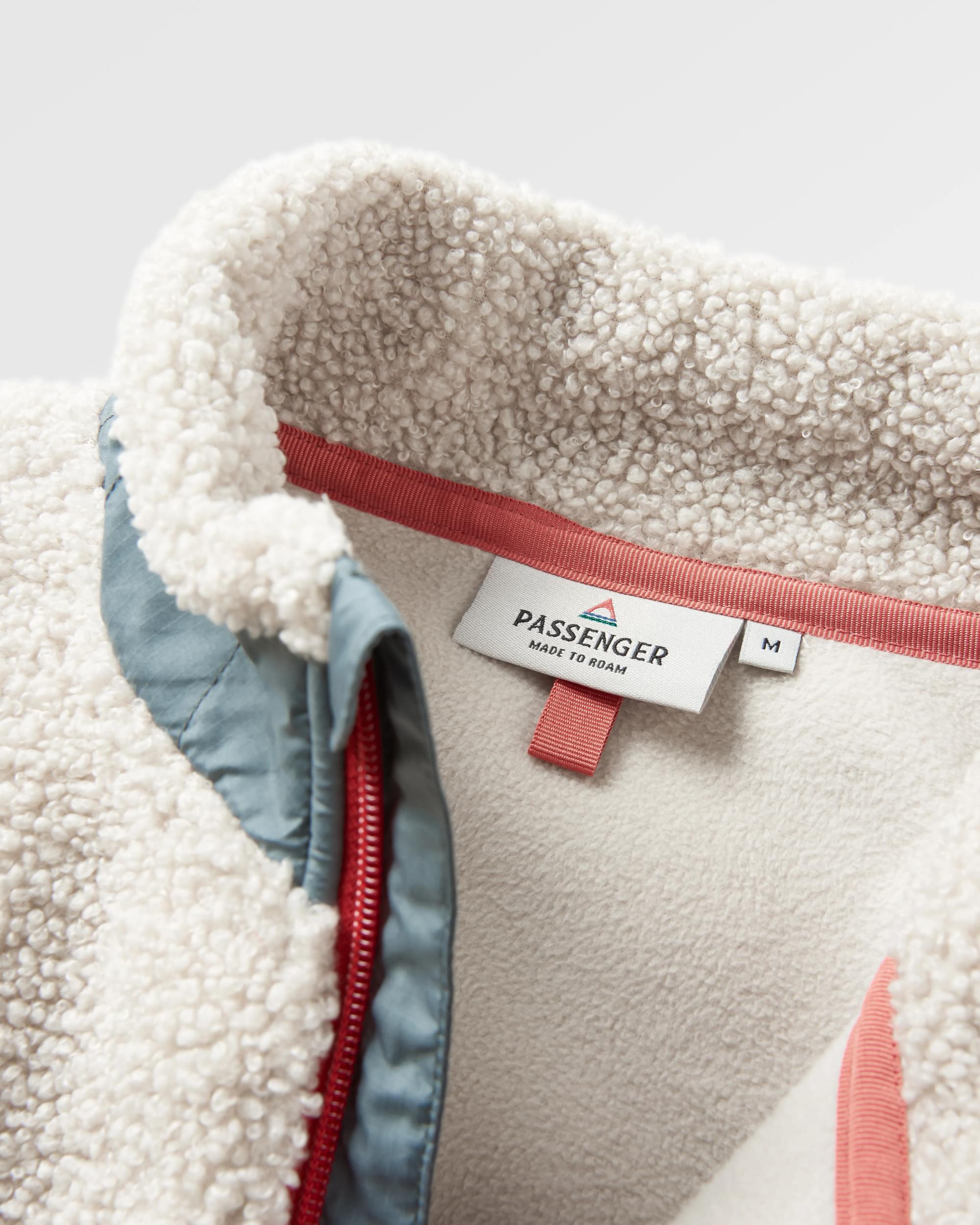 Muse Recycled Polar-Lined Sherpa Fleece - Pebble Grey