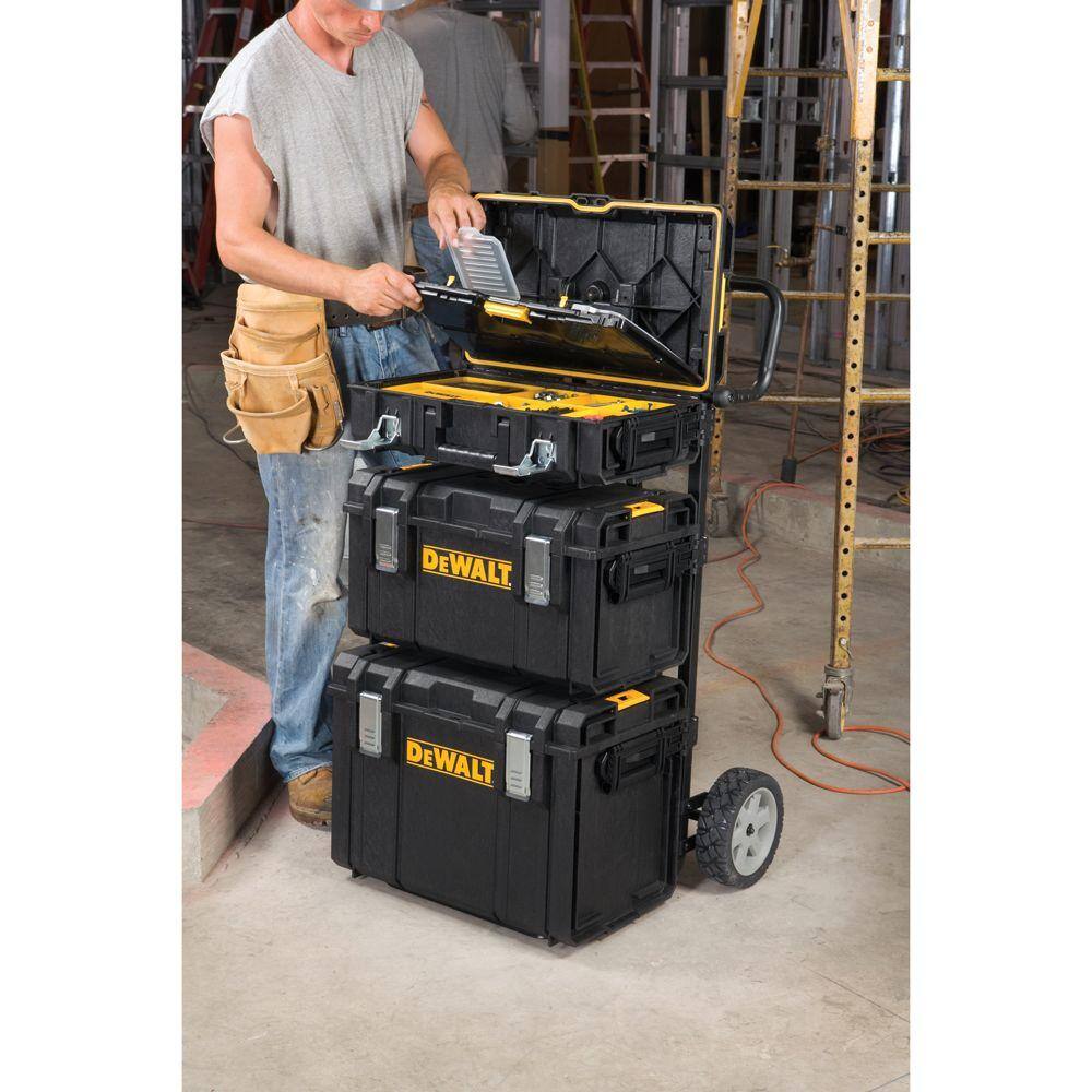 DW TOUGHSYSTEM 9.6 in. 0-Drawer Utility Cart Tool Box Carrier DWST08210