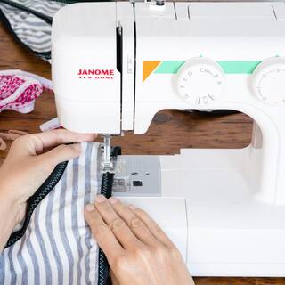 Janome MOD-15 Easy-to-Use Sewing Machine with Top Drop-In Bobbin System 00150812