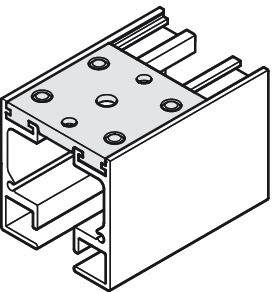 Hafele Fixing Plate  for 2 x single running track