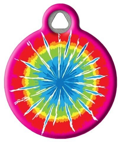 Dog Tag Art Tie Dye Personalized Dog and Cat ID Tag