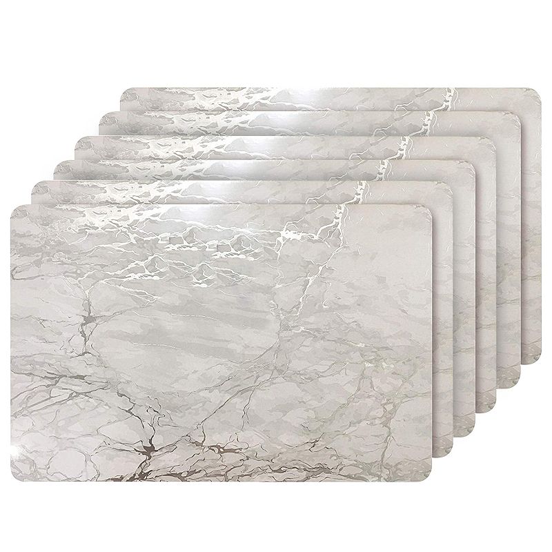 Dainty Home Marble Cork 12 x 18 Placemats Set Of 6