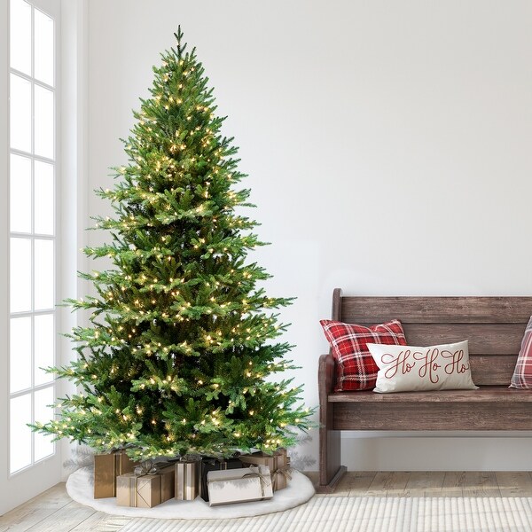 Puleo International 7.5' PreLit Balsam Fir Artificial Christmas Tree