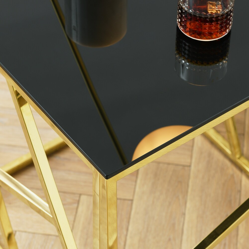 Modern Glass Console Table  55\