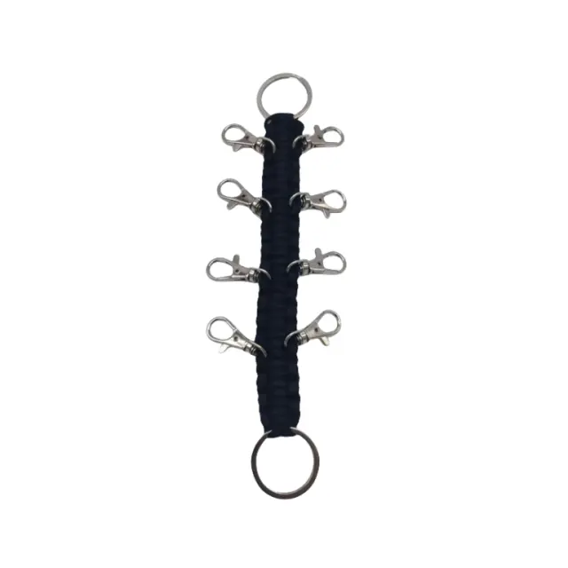 Manufacturer's direct sales umbrella rope woven hanging rope backpack multi buckle hanging chain stainless steel buckle