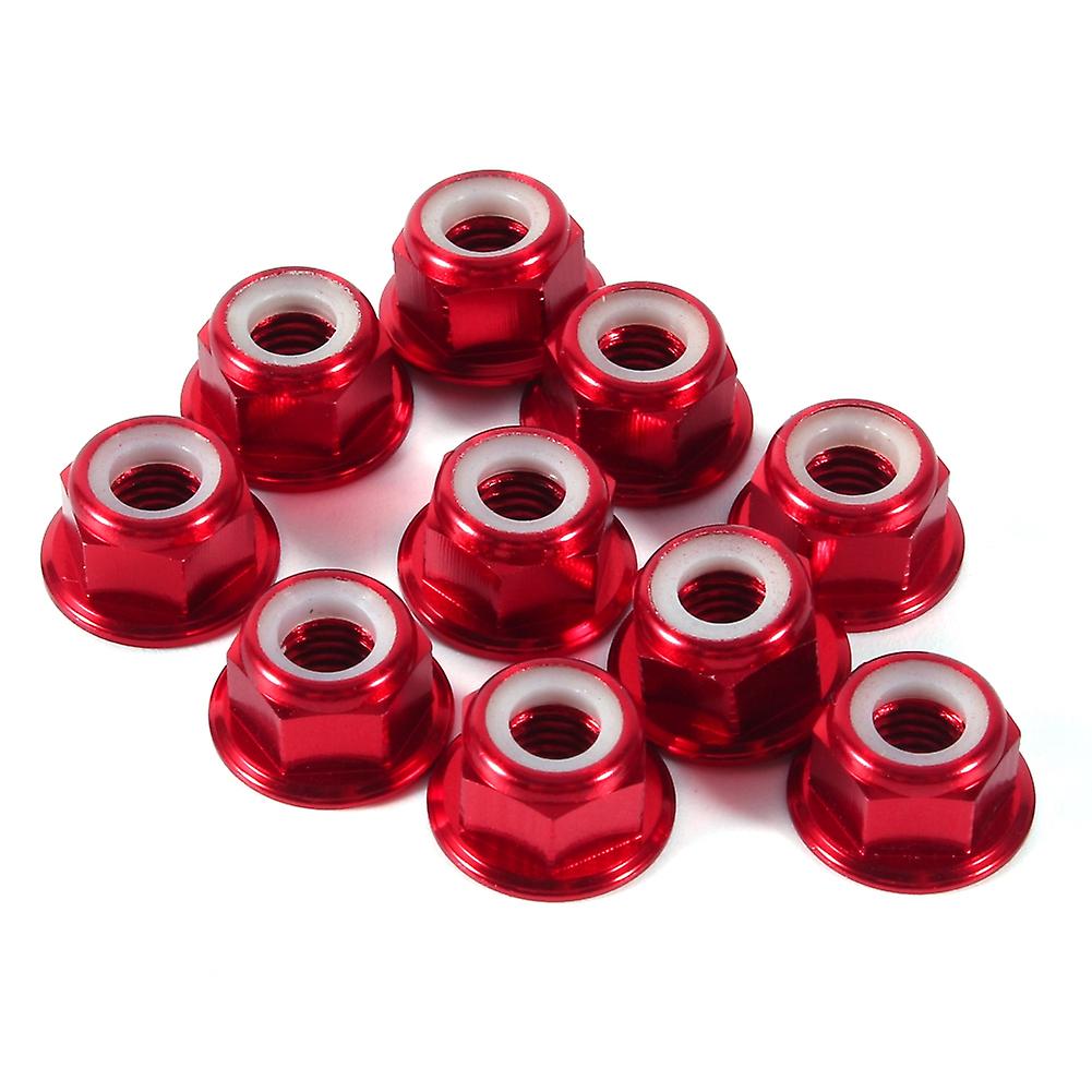 10 Pack Anodize M5 Nylon Insert Lock Nut Selflock Aluminum Alloy Nuts Locknut Hex Nylon Insert Lock Nuts