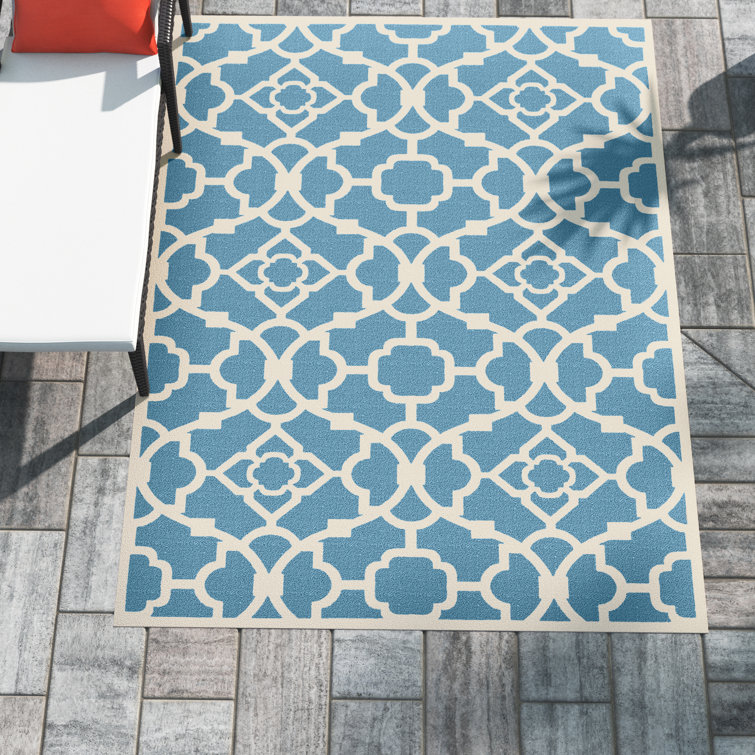 Ariene Navy Blue Indoor/Outdoor Rug