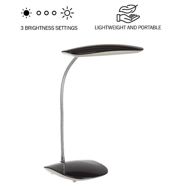 Hastings Home Touch Activated Led Usb Desk Lamp Black