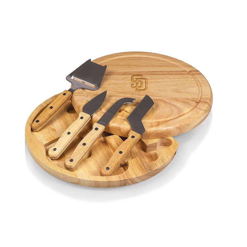 Picnic Time San Diego Padres Circo Cheese Cutting Board and Tools Set