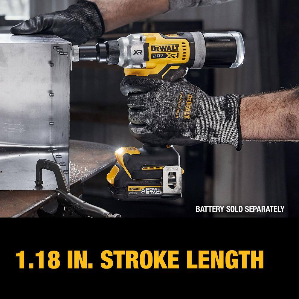 DW 20-Volt Maximum XR Brushless Cordless 14 in. Rivet Tool (Tool Only) DCF414B