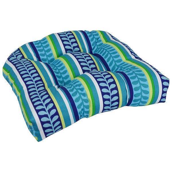 19-inch Rounded Back Indoor/Outdoor Chair Cushions (Set of 2) - 19