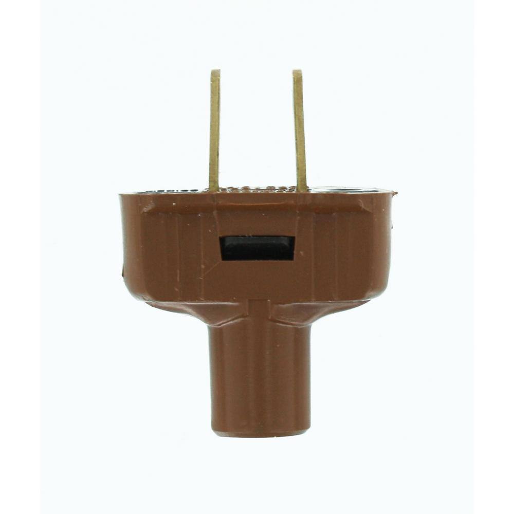 Leviton 15 Amp 125-Volt Flat Plug Brown 48643