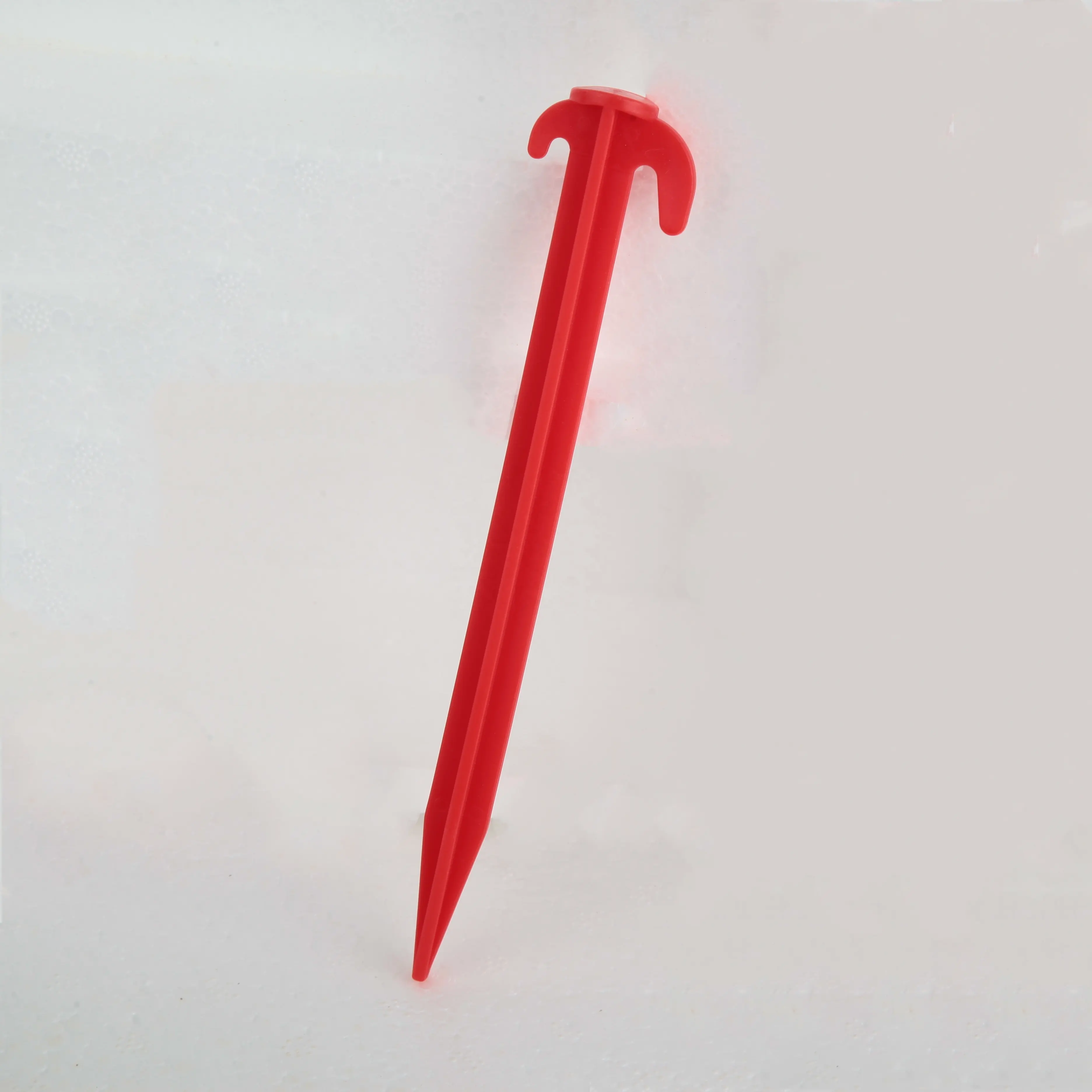 56715A  19cm Plastic Tent And Awning Pegs With Hook