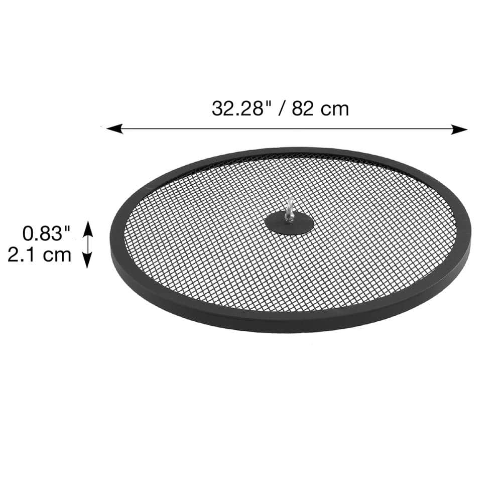 BLUE SKY OUTDOOR LIVING The Mammoth 32.28 in. Spark Screen and Screen Lift for Patio Fire Pit SP3318