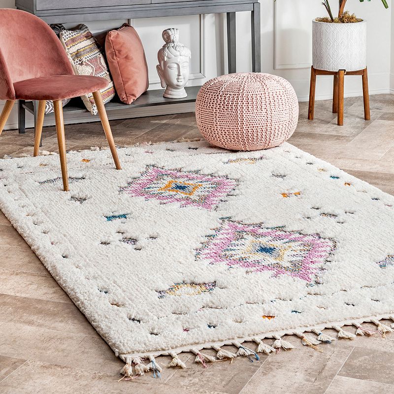 nuLOOM Jocelyn Carved Tribal Shag Rug