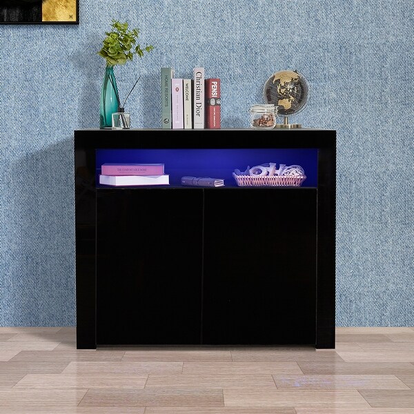 Modern Kitchen Unit Cupboard Buffet Wooden Storage Display Cabinet TV Stand