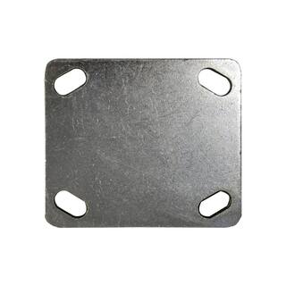 Shepherd 8 in. Black Rubber and Steel Pneumatic Rigid Plate Caster with 220 lb. Load Rating 9795