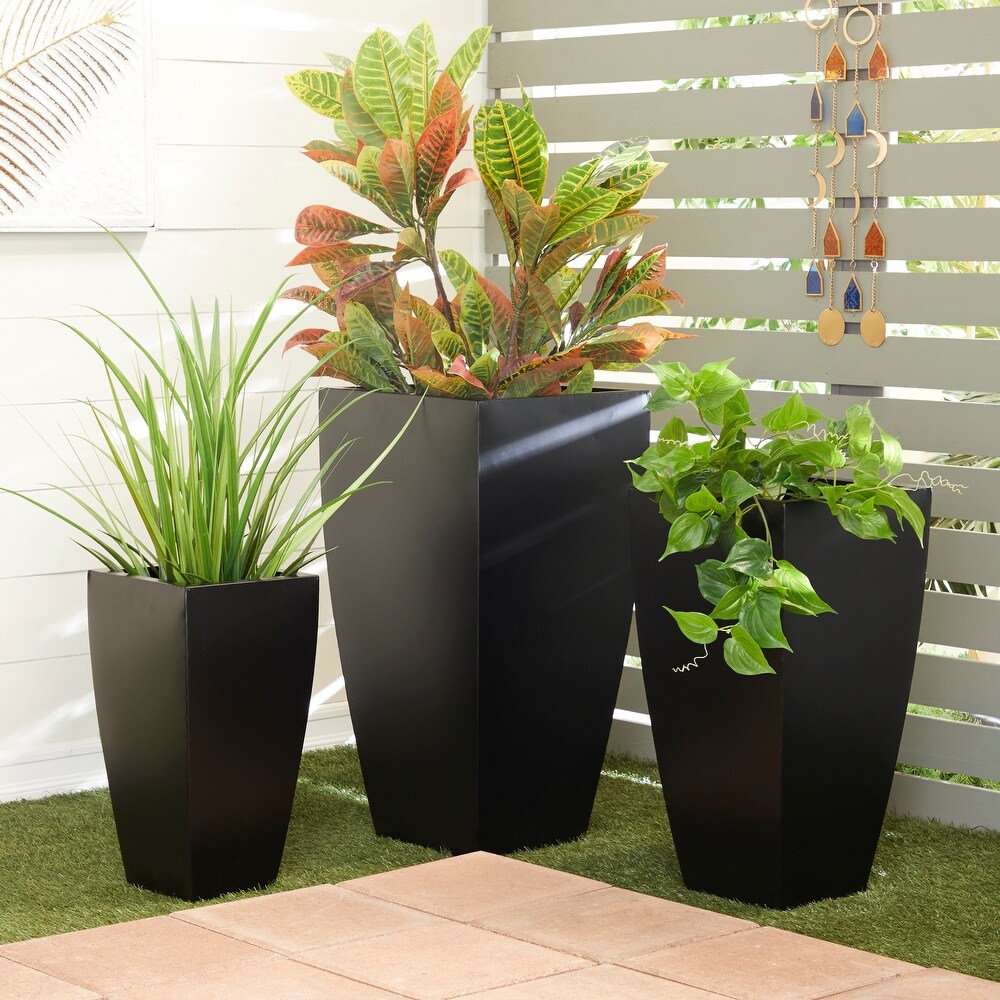 Metal Modern Planter (Set of 3)   S/3 20\