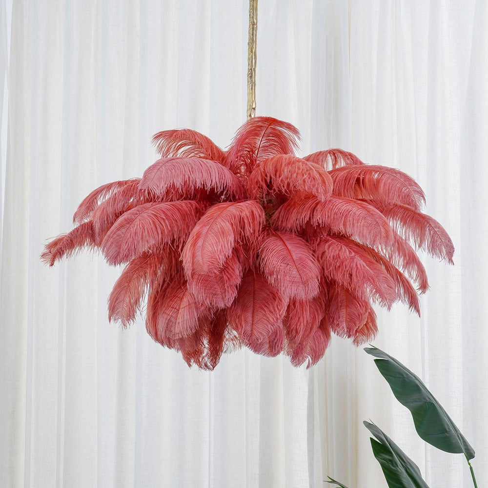 Ostrich Feather Chandelier