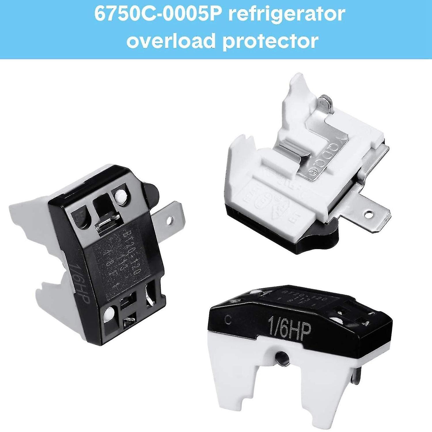 Ptc Starter Relay And 6750c-0005p Refrigerator Overload Protector