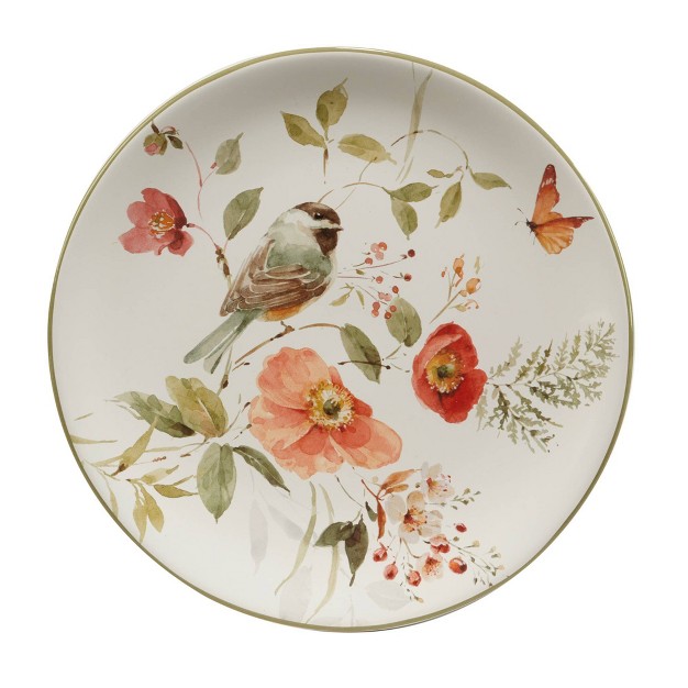 Set Of 4 Nature x27 s Song Assorted Salad dining Plates Certified International