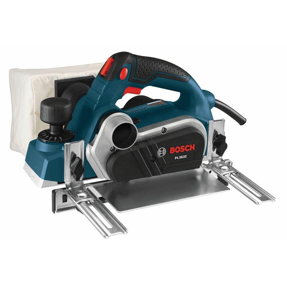 Bosch 6.5 Amp 3-1/4 in. Corded Planer Kit with 2 Reversible Woodrazor Micrograin Carbide Blades and Carrying Case PL2632K