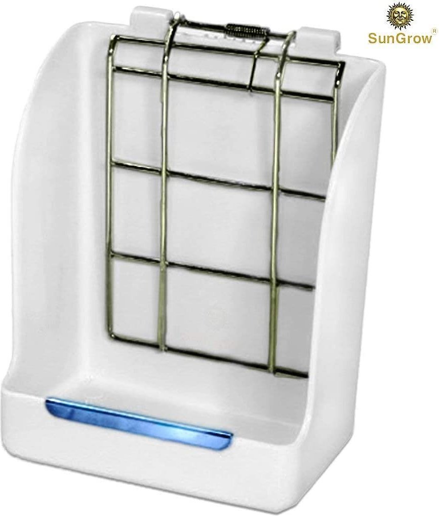 SunGrow Rabbit， Bunny and Guinea Pig Hay Feeder Rack Food Dispenser