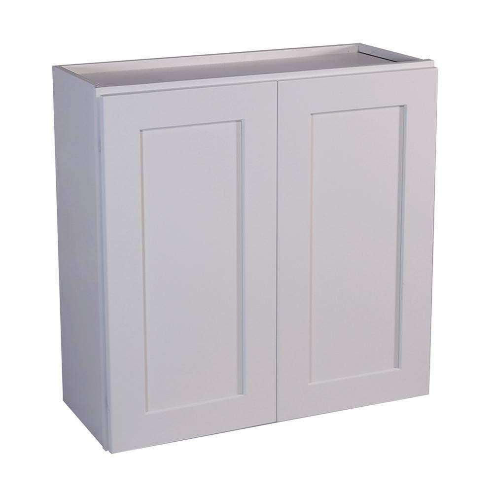 Design House Brookings Plywood Ready to Assemble Shaker 30x36x12 in. 2-Door Wall Kitchen Cabinet in White 543157